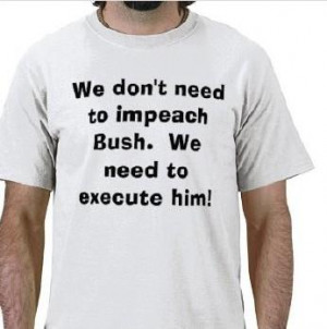Which shirt do you find more offensive. The one insulting Obama with ...