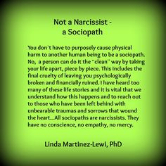 My Mum. Not a Narcissist–a Sociopath by Linda Martinez-Lewi, PhD at ...