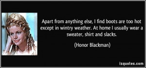 More Honor Blackman Quotes