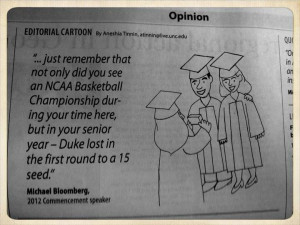 Michael Bloomberg Quote at UNC Commencement 2012, wish he had meen my ...