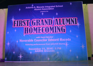 First Grand Alumni Homecoming.