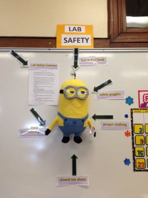Lab Safety! Minions setting a good example More