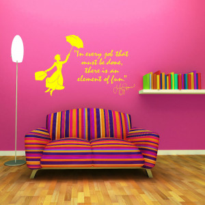 MARY POPPINS Julie Andrews In Every Job That VINYL WALL ART QUOTE ...