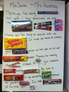 Teacher Appreciation letter. SO easy and FUN to make! More