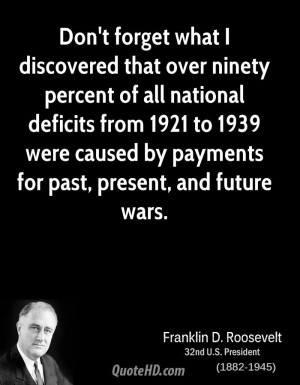 President Roosevelt Quotes