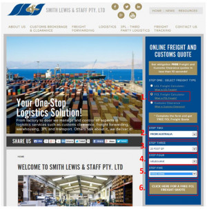 Steps 1 to 6: How to Use our FCL Freight Calculator