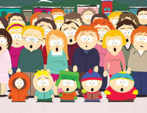 ... , Stan and Cartman stare with the crowd. Photo Credit: Comedy Central