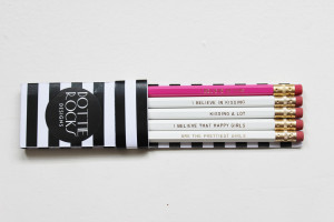 Audrey Hepburn Quotes Pencil Set