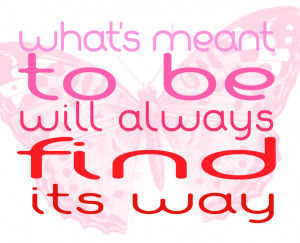 whats meant to be- via 3polkadots