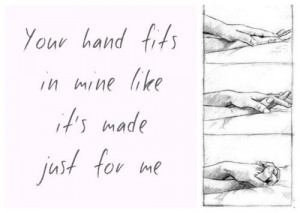 love Illustration art couple cute quote forever hands romance ...