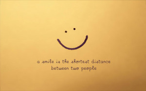 Nice Smile Quotes Background with Yellow Background