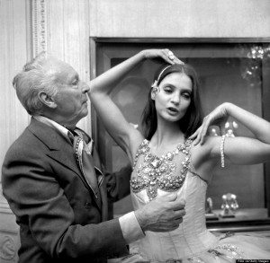 George Balanchine and dancer Suzanne Farrell wearing Van Cleef and ...