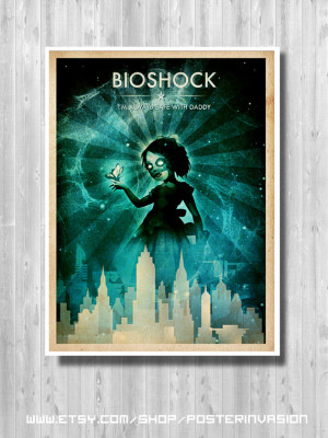 BioShock Little Sister poster, BioShock Infinite, I'm Always Safe With ...