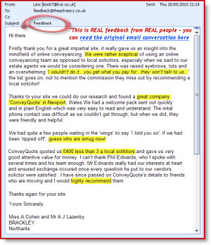 Our 2 Recommended Conveyancing Services!