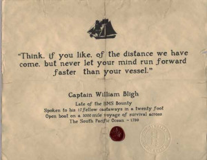 About Captain Bligh’s famous voyage