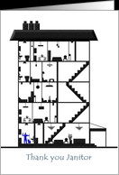 Thank You Cards for Janitor