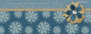 Winter Quote Facebook Cover