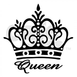 Queen Crowns Drawings Queen Black Crown Postcards
