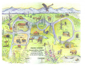 Alaskan Wildlife Conservation Center Map Conservative Center, Convserv ...
