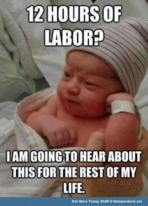 baby kid birth labour meme funny pics pictures pic picture image photo ...