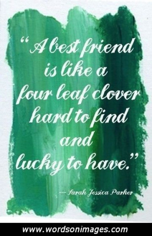 Irish friendship ...