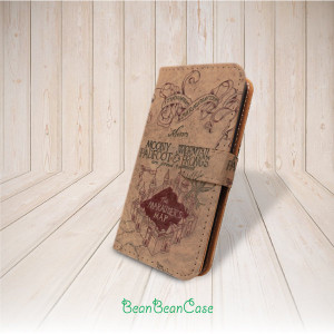 Harry potter marauders map flip pu leather cover case for iPhone 6 6 ...