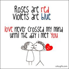 cute roses are red, violets are blue poem for valentine's day card ...