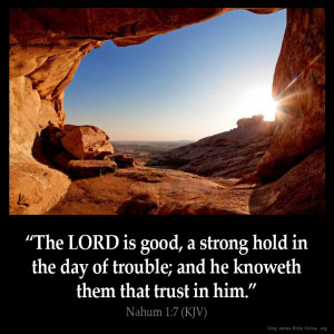 Nahum 1:7 Inspirational Image