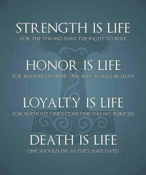 Honour Loyalty Quote
