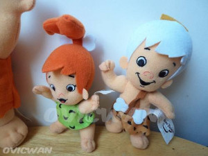 Cuatro Peluches Los Picapiedra Pedro Pebbles Bam Dino Hb27