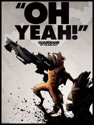 Guardians of the Galaxy Artwork Poster – Rocket Raccoon