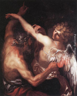 Domenico Piola - Domenico Piola Daedalus and Icarus Painting