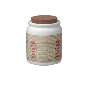 Funny Buddha saying Candy Jar