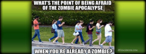 Funny Zombie texting