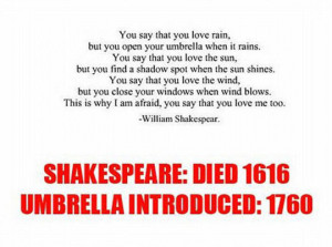 William Shakespeare was a visionary…