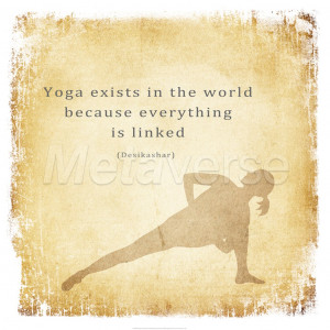 Yoga Exists art print