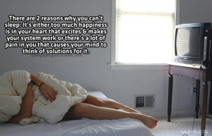 There Are 2 Reasons Why You Can’t Sleep