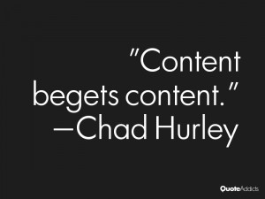 Content begets content Wallpaper 1