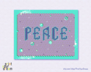 printable quote ( peace ) digital d ownload for home decor to frame ...