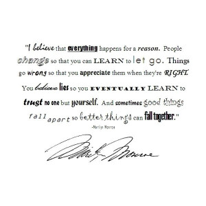 Marilyn Monroe Quote liked on Polyvore