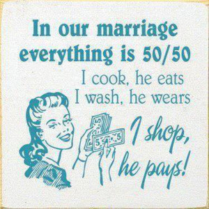 Marriages are 50-50