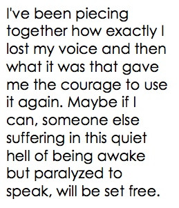 How I Lost My Voice Along the Way… and The Quest to Rediscover It