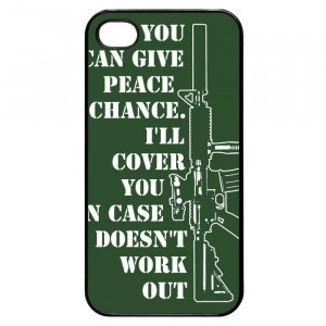Funny Gun Rights Quotes iPhone 4 Case