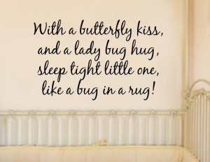 Related Pictures butterfly kisses wall quotes words sayings removable ...