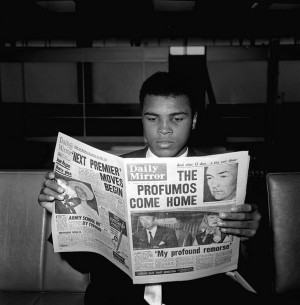 Cassius Clay Reading The Daily