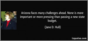 Arizona faces many challenges ahead. None is more important or more ...