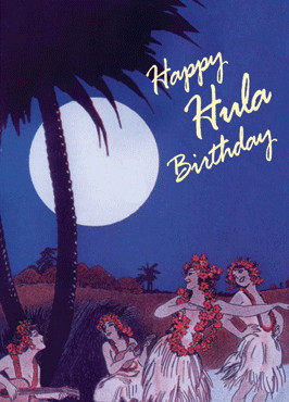 Retro Hawaii Happy Birthday...
