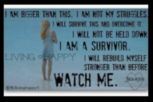 am not my struggles. Eating disorder recovery Inspiration