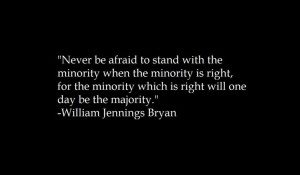 quote about being in the minority