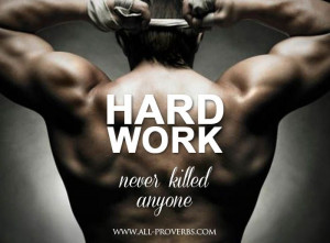 Hard Work Sports Sports quote : hard work never